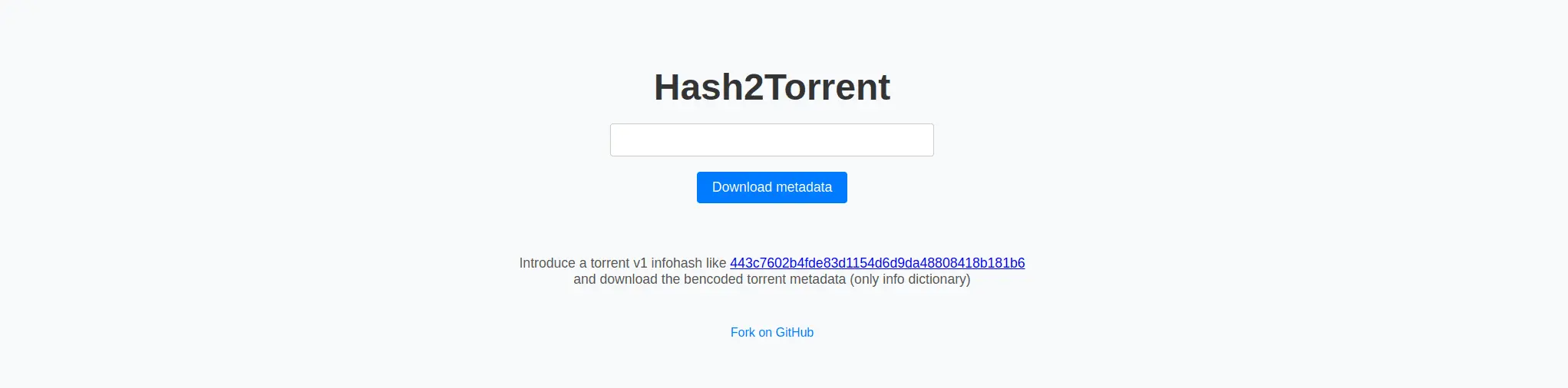 Hash2Torrent - Retrieve Torrent Files Effortlessly!