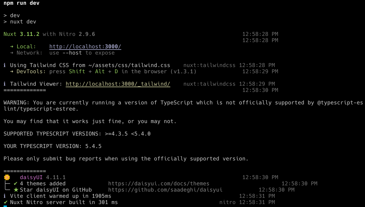 Screenshot of Torrust Index GUI running from the terminal
