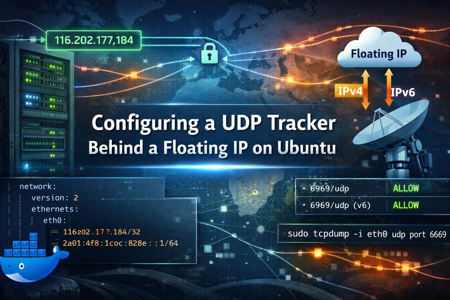 How to Run a UDP Tracker Behind a Floating IP on Ubuntu