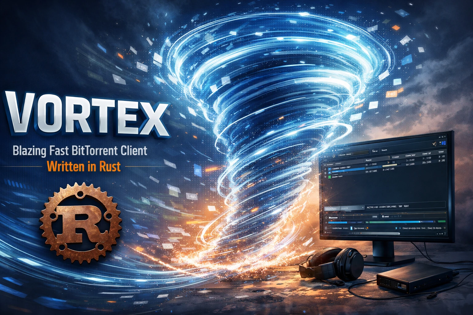 Vortex: A High-Performance Rust BitTorrent Client for Linux